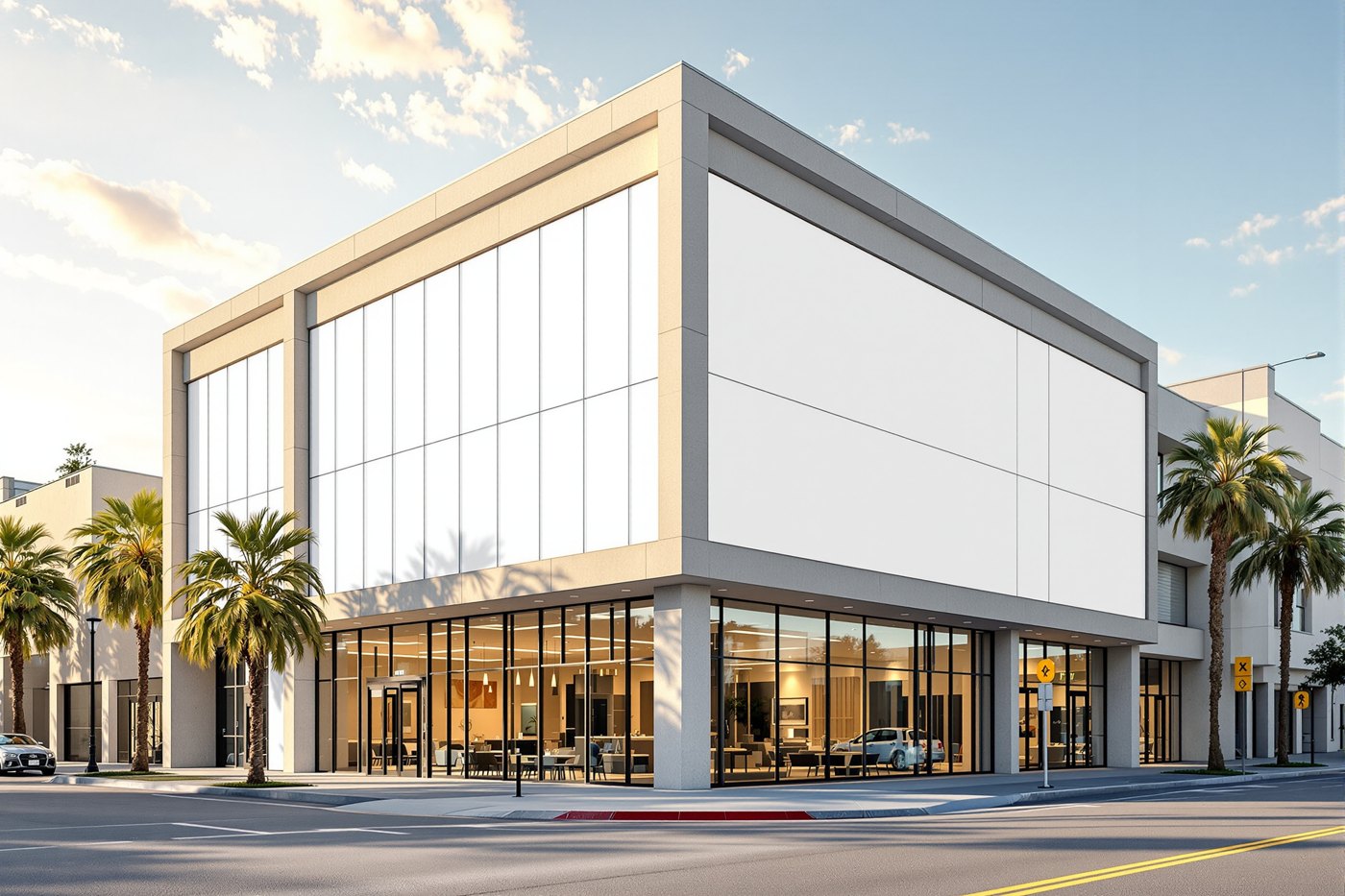 Modern creative-office and light-industrial commercial building in Los Angeles